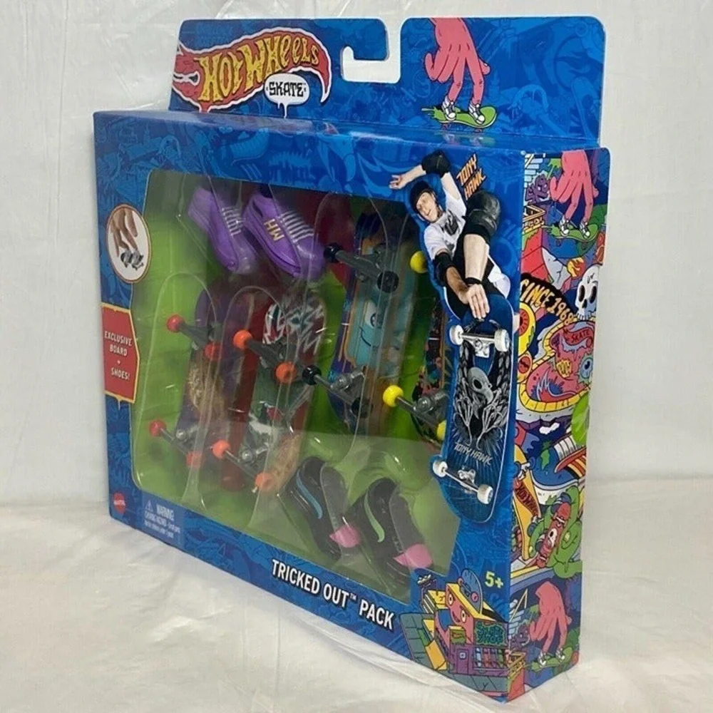 Hot Wheels Tony Hawk‎ Tricked Out Skate Pack Exclusive Boards + Shoes NIP 2022